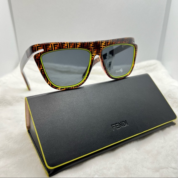 Fendi Sunglasses New Authentic Unisex Logo cutout Sunglasses